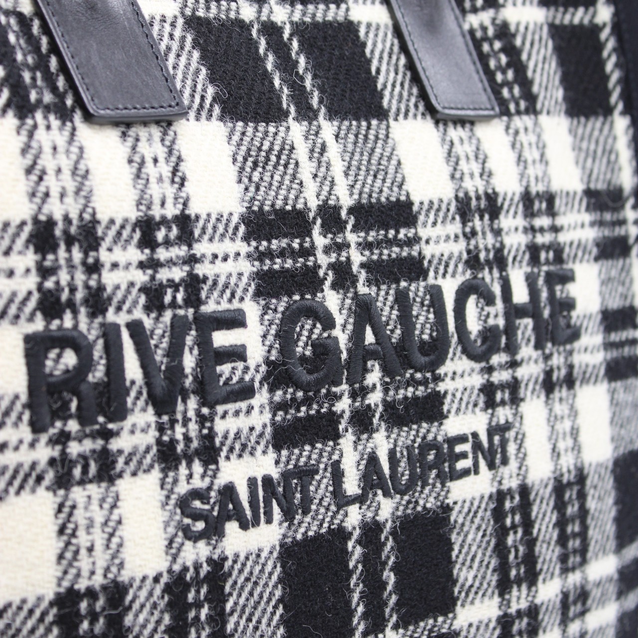 Borsa Saint Laurent Rive Gauche in lana thumb