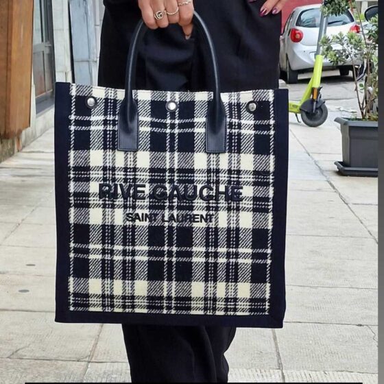 Borsa Saint Laurent Rive Gauche in lana