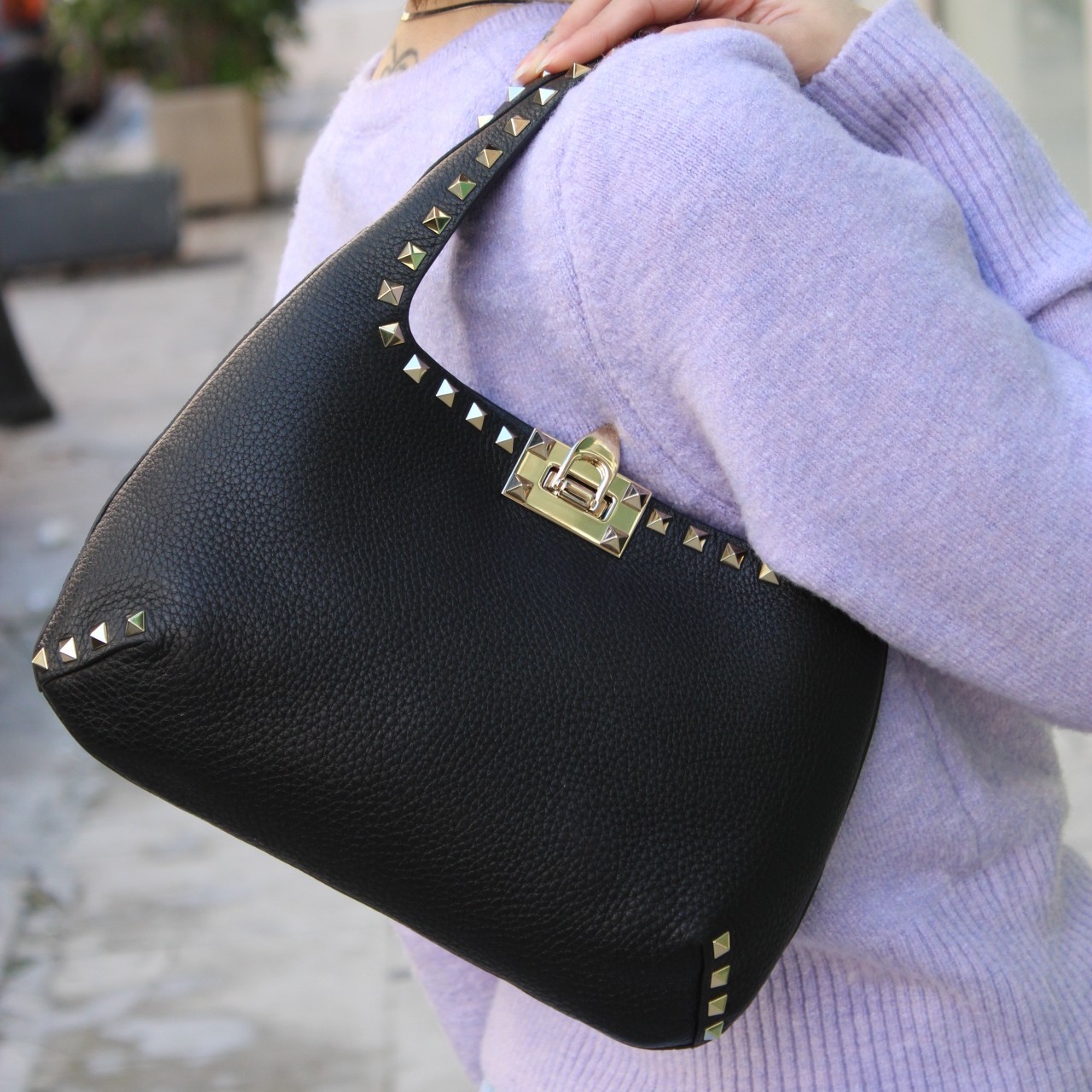 Valentino Hobo rockstud borsa a spalla thumb