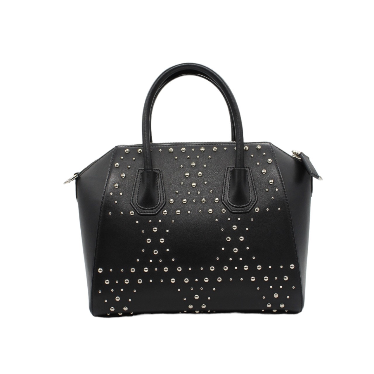 Borsa Givenghy Antigona in pelle liscia nera con borchie thumb