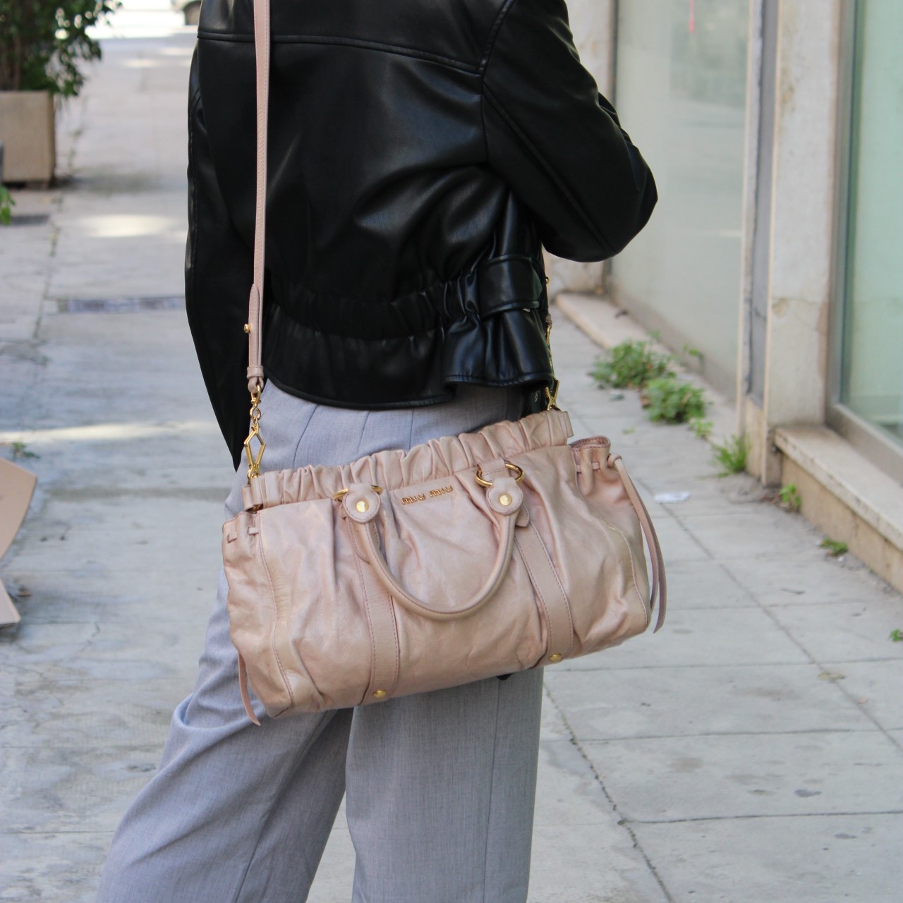 Borsa Miu Miu in pelle con tracolla thumb