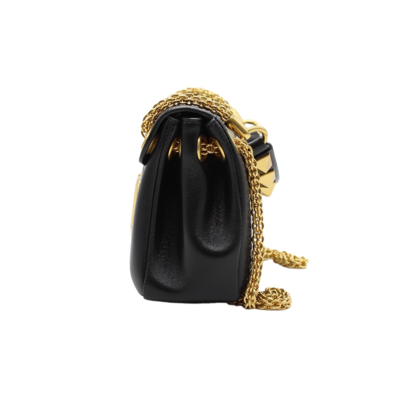 Borsa Valentino stud sign in nappa nera thumb