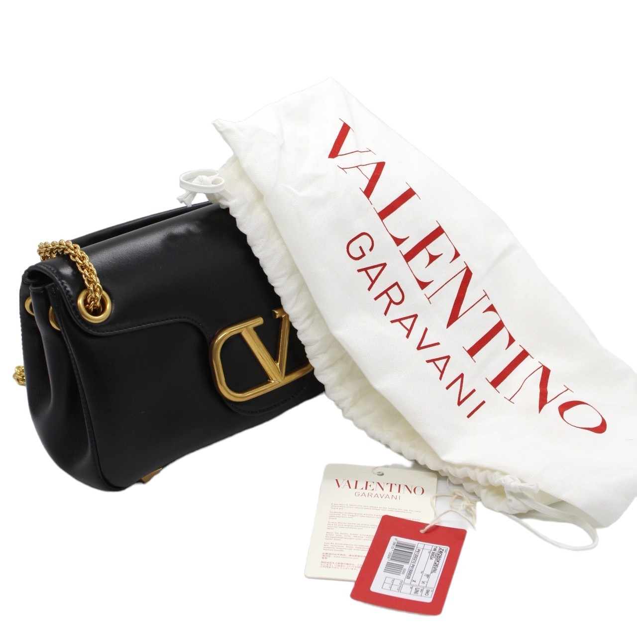 Borsa Valentino stud sign in nappa nera thumb