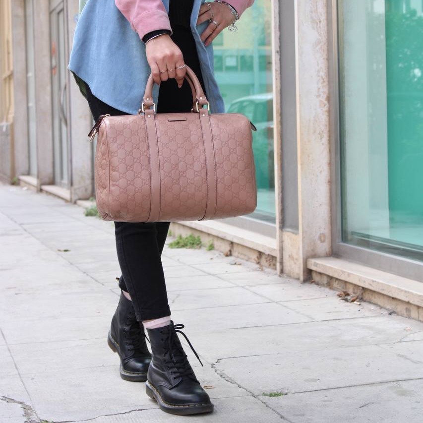 Bauletto Gucci in pelle Guccissima thumb