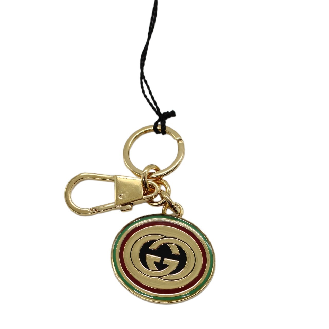 Portachiavi Gucci in smalto con incrocio GG thumb