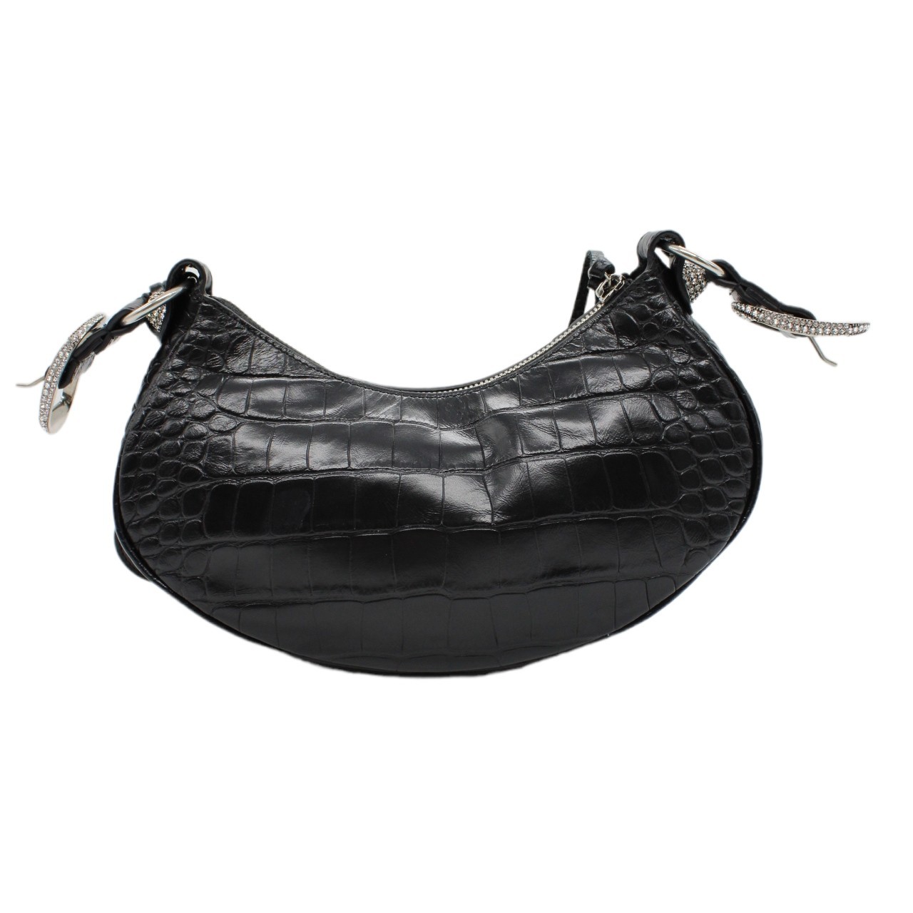 Borsa Balenciaga Cagole xs stampa cocco e strass thumb