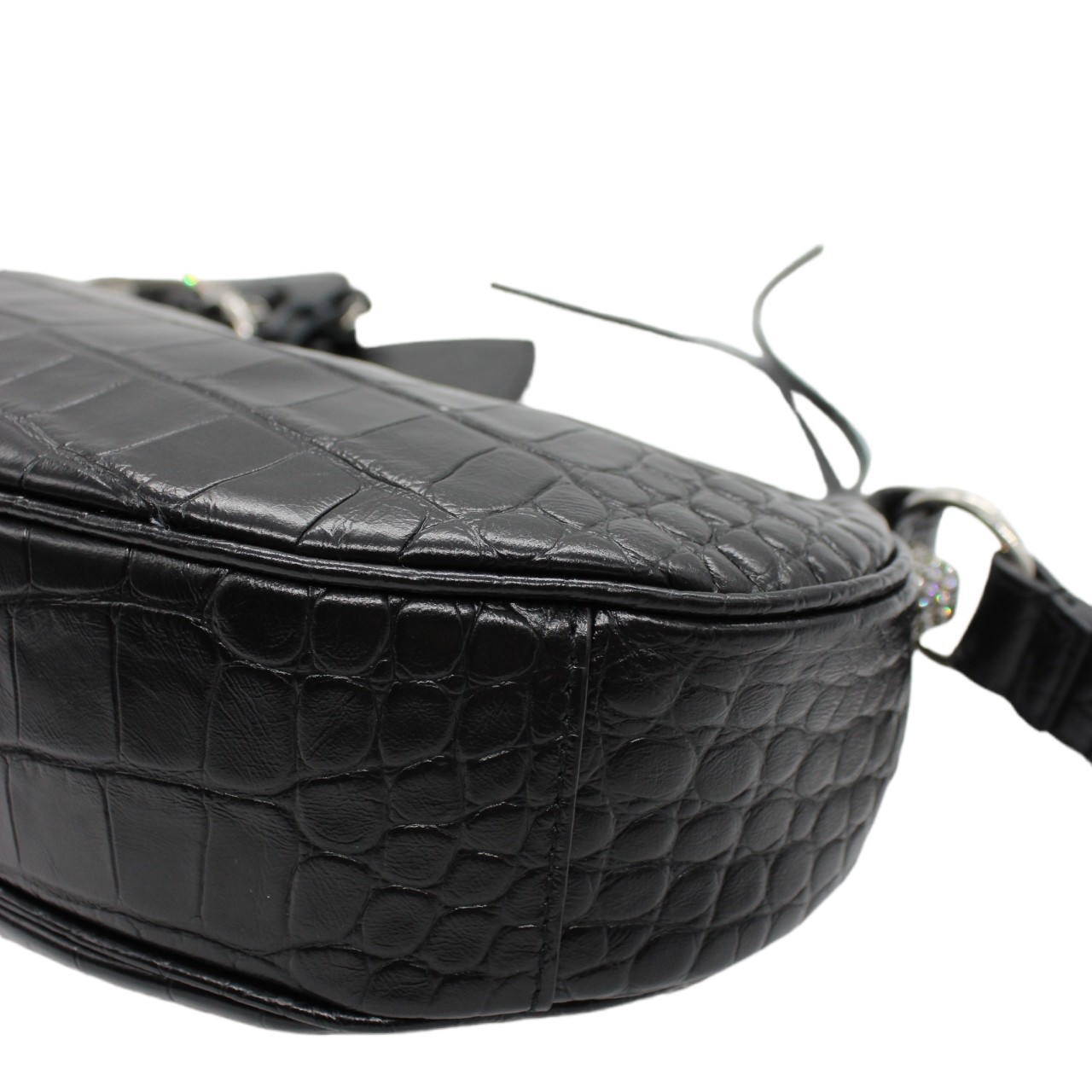 Borsa Balenciaga Cagole xs stampa cocco e strass thumb