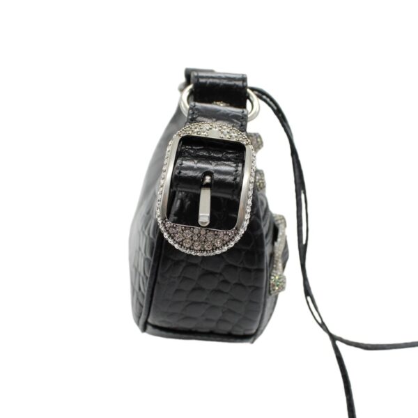 Borsa Balenciaga Cagole xs stampa cocco e strass