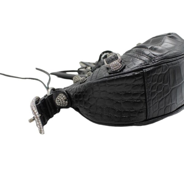 Borsa Balenciaga Cagole xs stampa cocco e strass