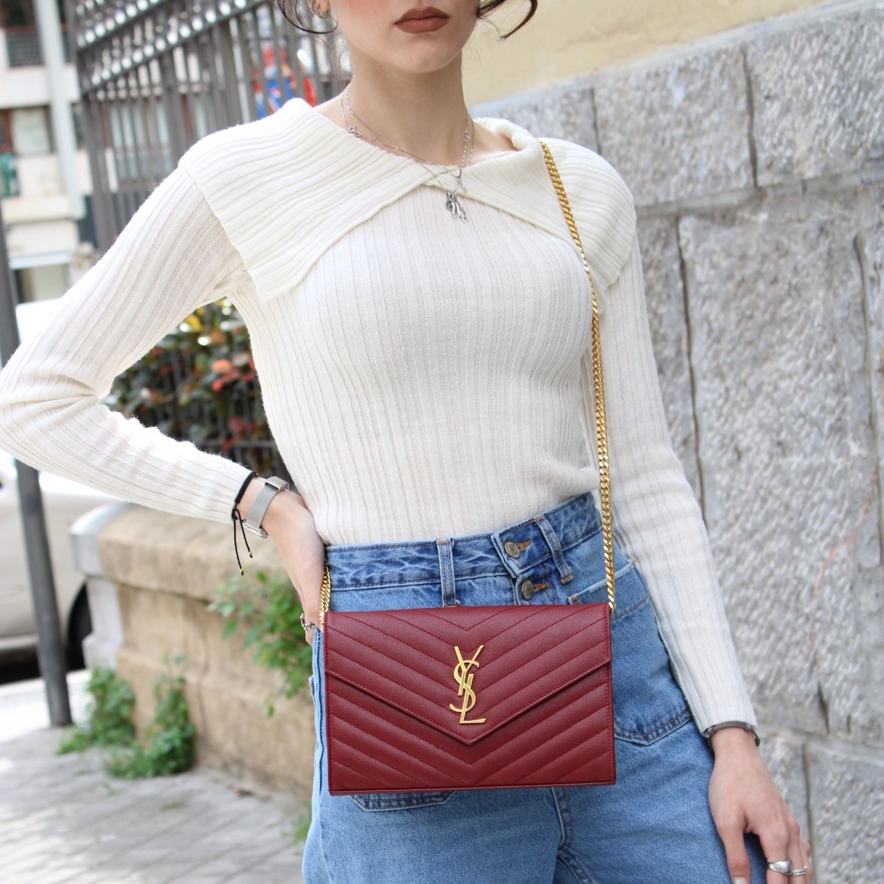 Borsa a tracolla Saint Laurent cassandre thumb