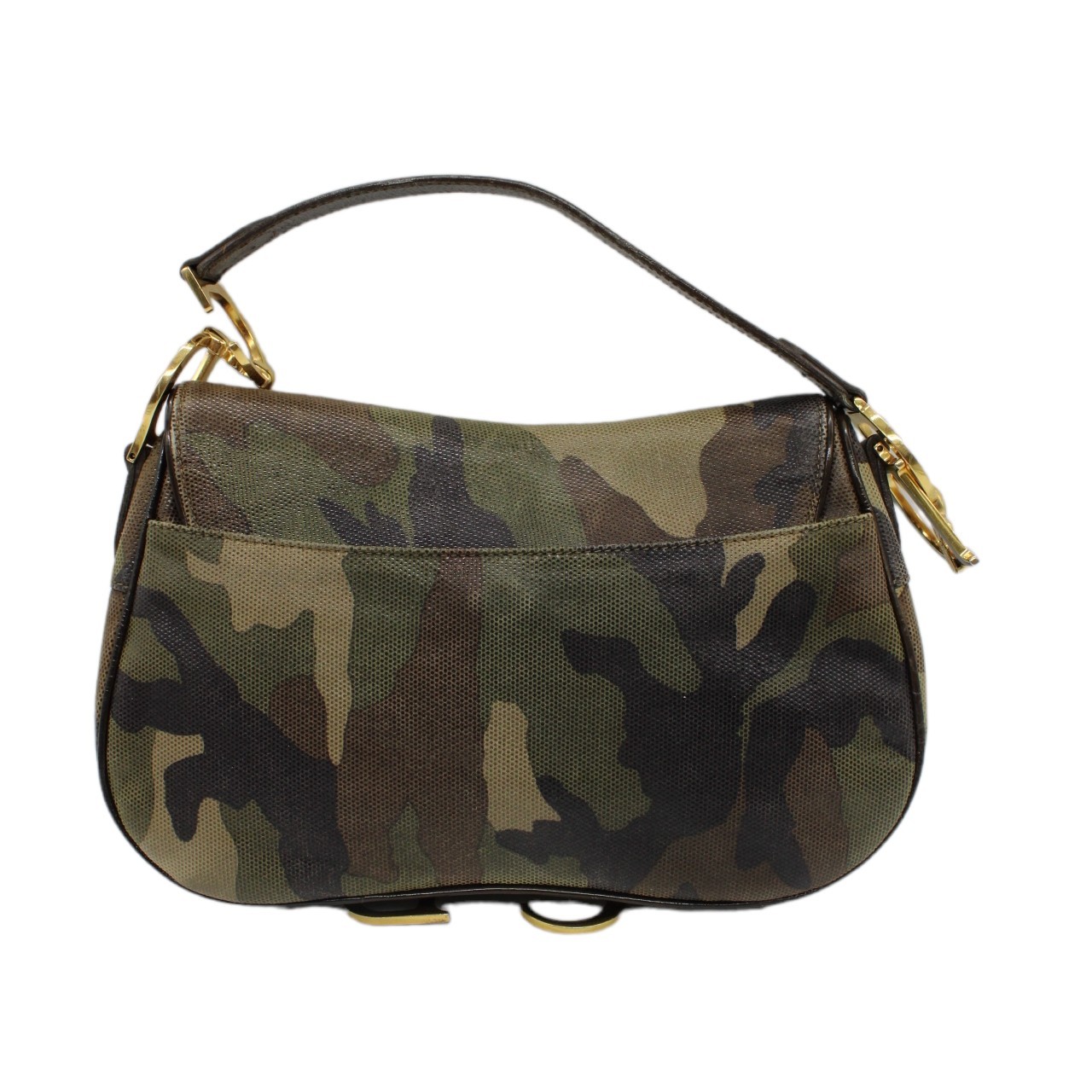 Borsa Dior double Saddle verde mimetico thumb