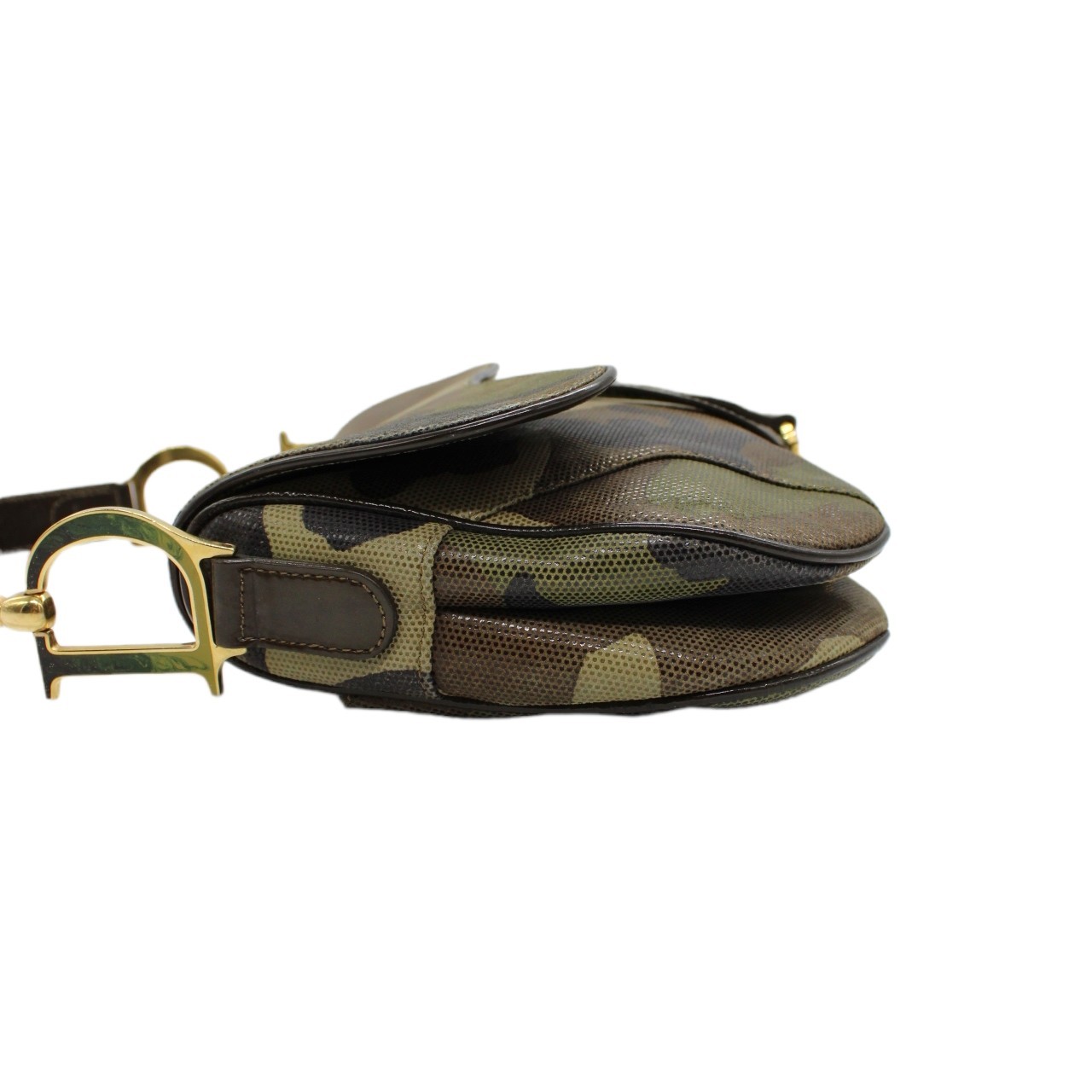 Borsa Dior double Saddle verde mimetico thumb