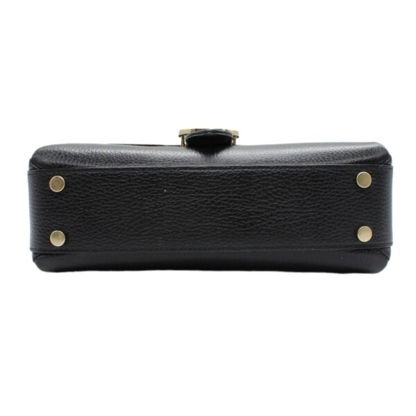 Borsa Gucci Interlocking in pelle nera