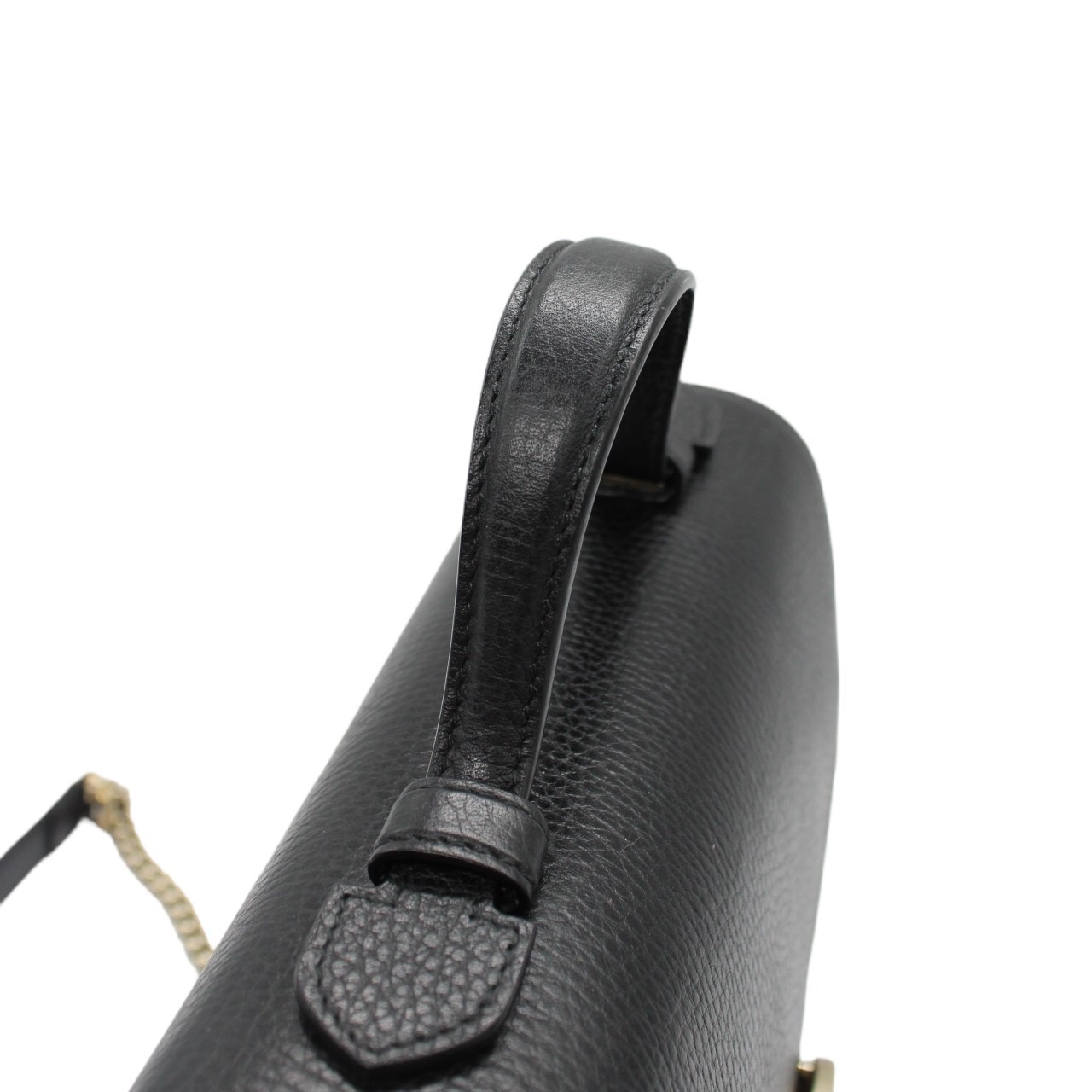 Borsa Gucci Interlocking in pelle nera thumb