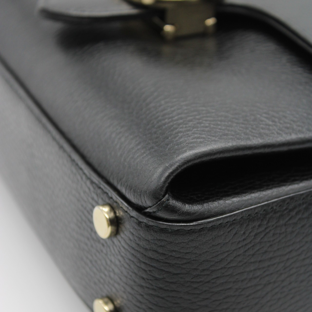 Borsa Gucci Interlocking in pelle nera thumb
