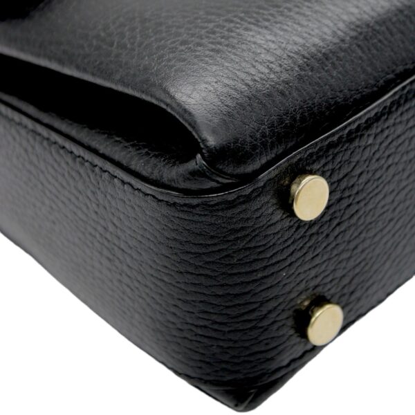 Borsa Gucci Interlocking in pelle nera