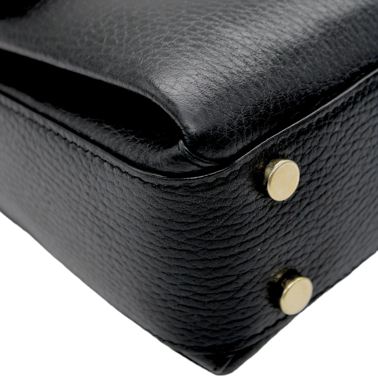 Borsa Gucci Interlocking in pelle nera thumb