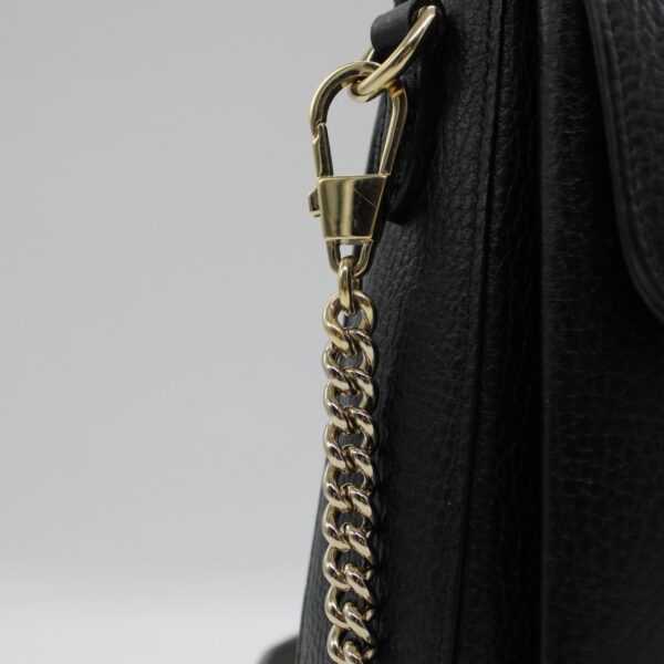 Borsa Gucci Interlocking in pelle nera