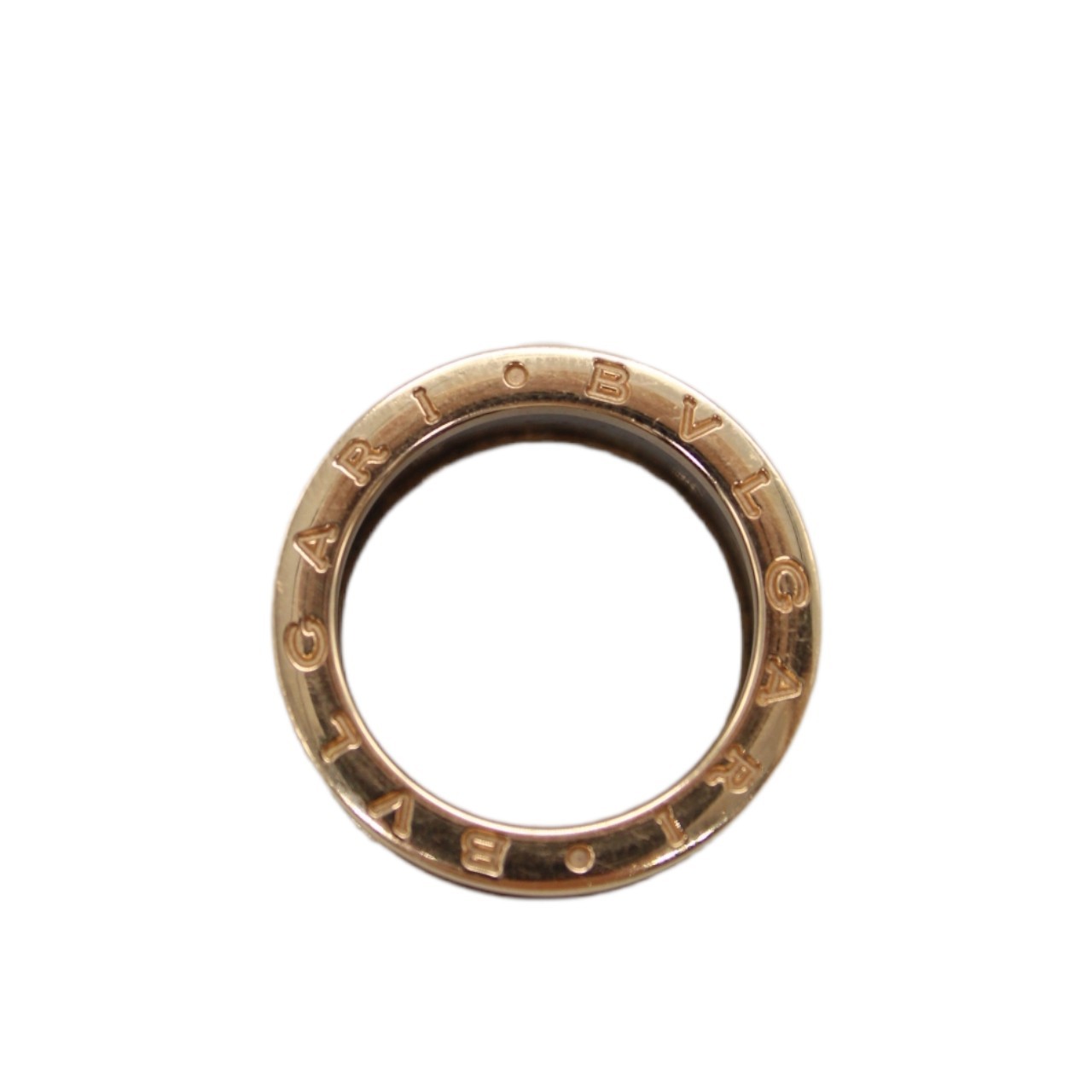 Anello Bulgari B zero1 in oro rosa e marmo blu thumb