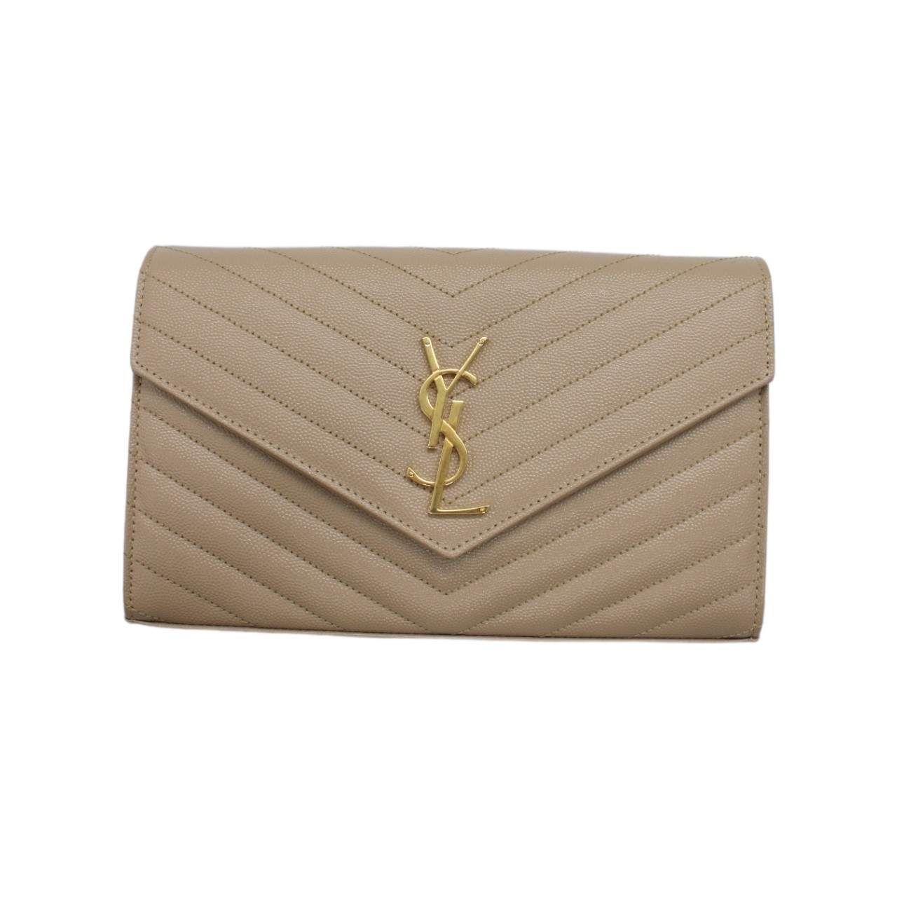 Tracolla Saint Laurent cassandre dark beige thumb