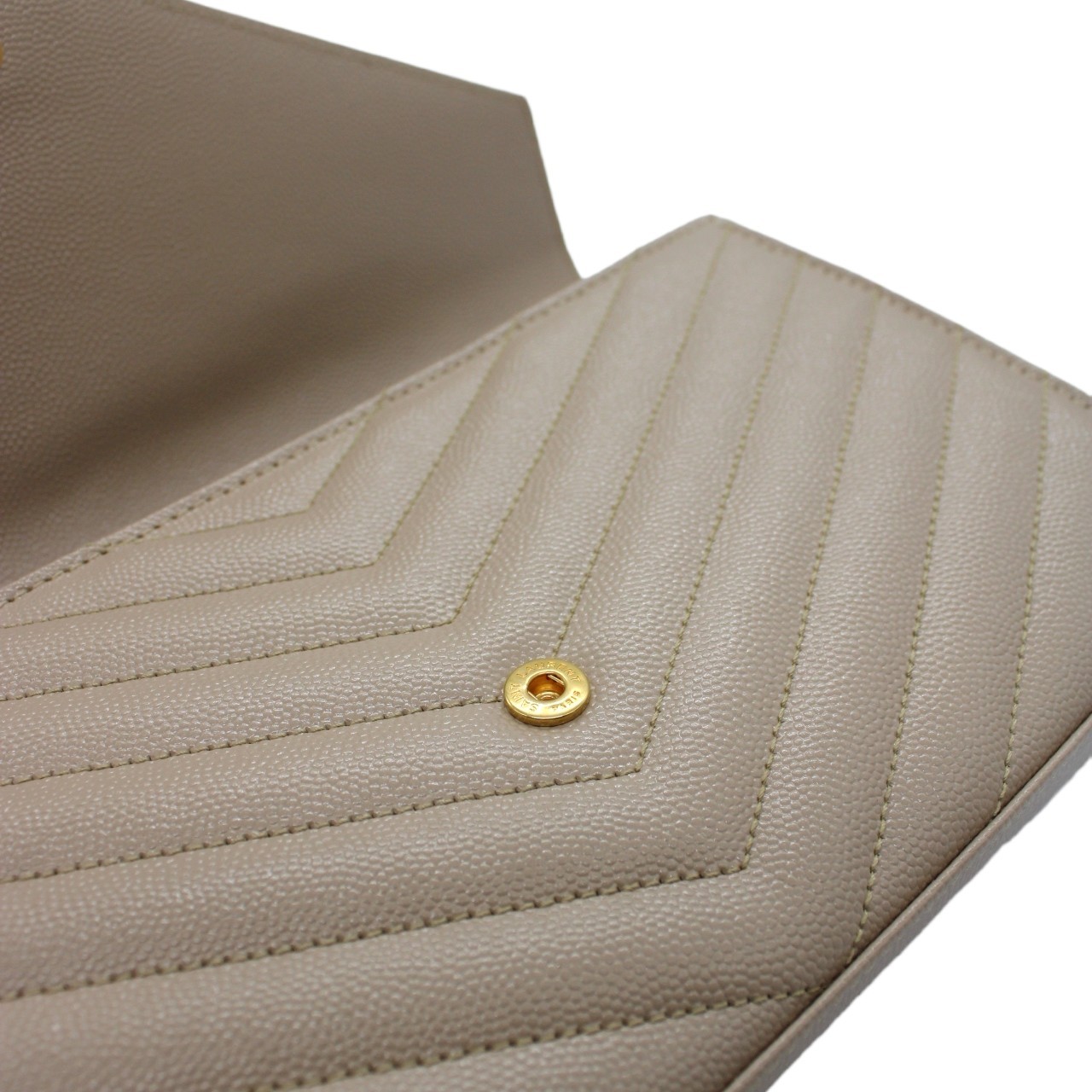 Tracolla Saint Laurent cassandre dark beige thumb