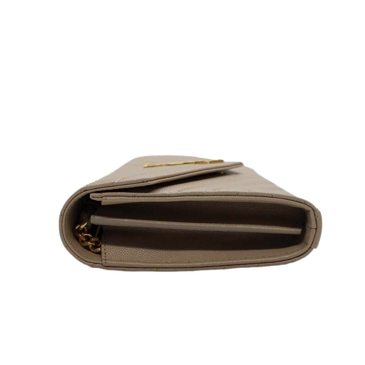 Tracolla Saint Laurent cassandre dark beige thumb