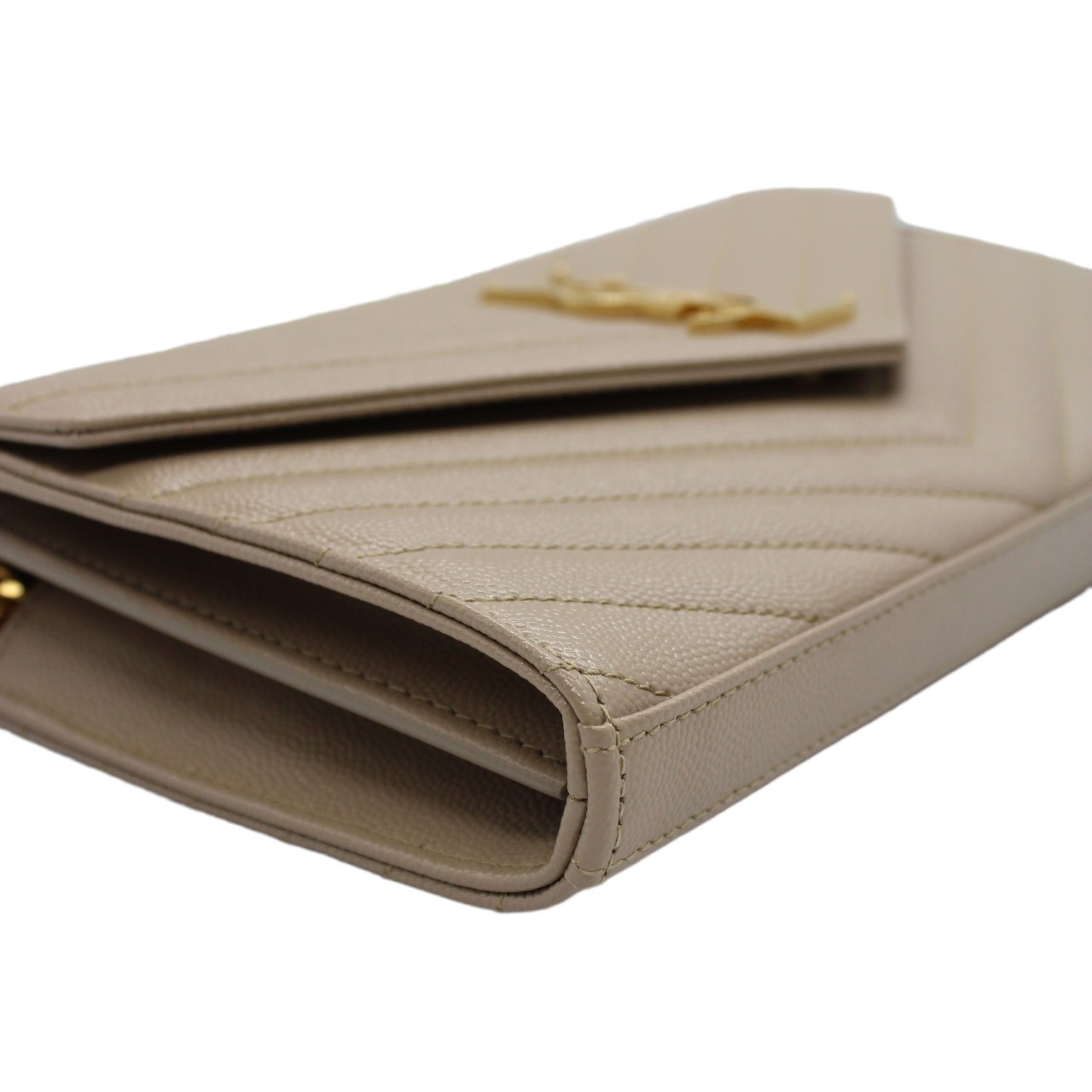 Tracolla Saint Laurent cassandre dark beige thumb