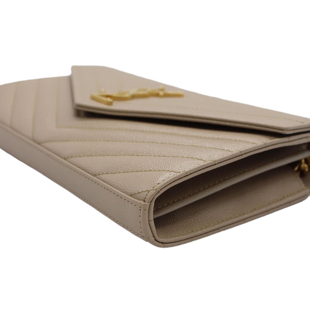 Tracolla Saint Laurent cassandre dark beige thumb