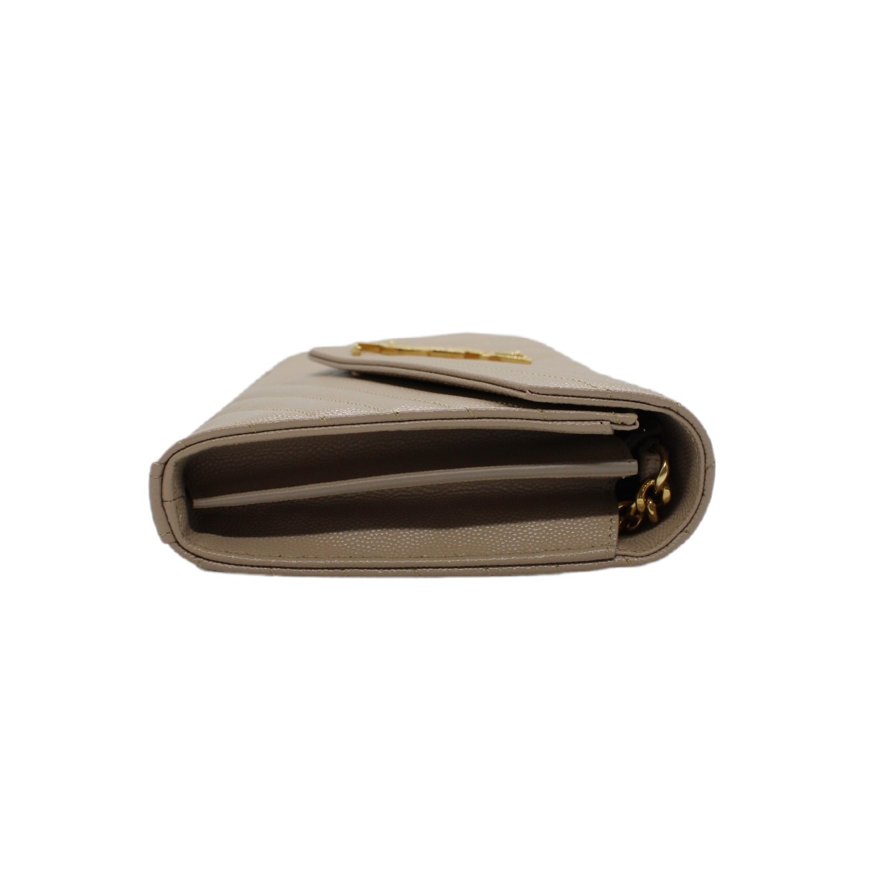 Tracolla Saint Laurent cassandre dark beige thumb