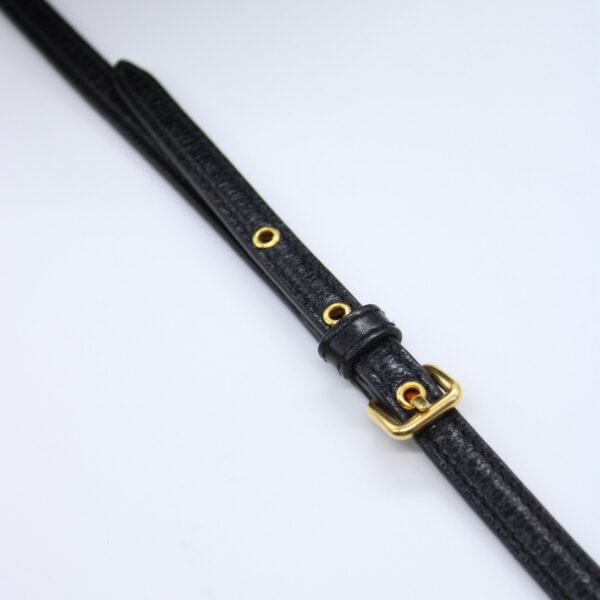 Tracolla Miu Miu in pelle nera