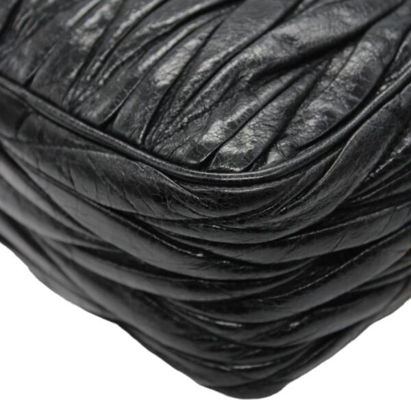 Tracolla Miu Miu in pelle nera