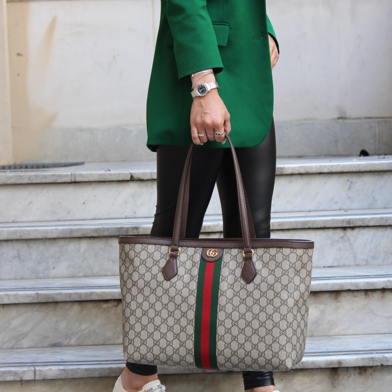 Gucci Shopper Ophidia media borsa a spalla thumb