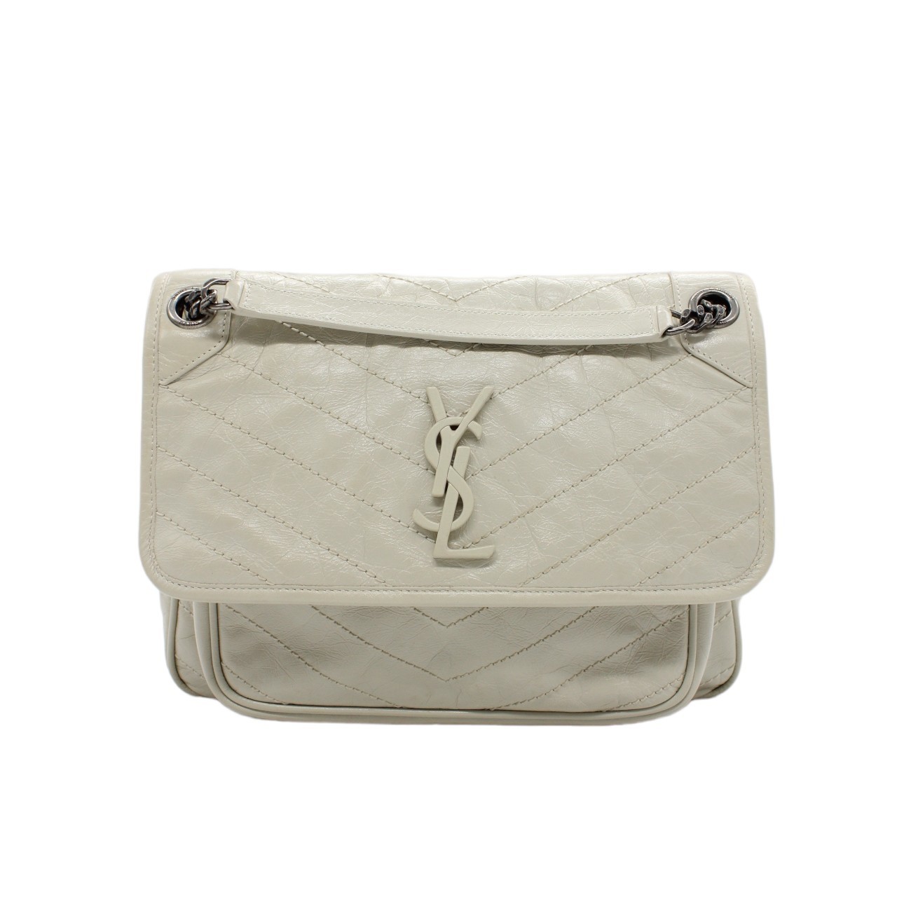 Saint Laurent niki media in pelle vintage borsa a spalla thumb