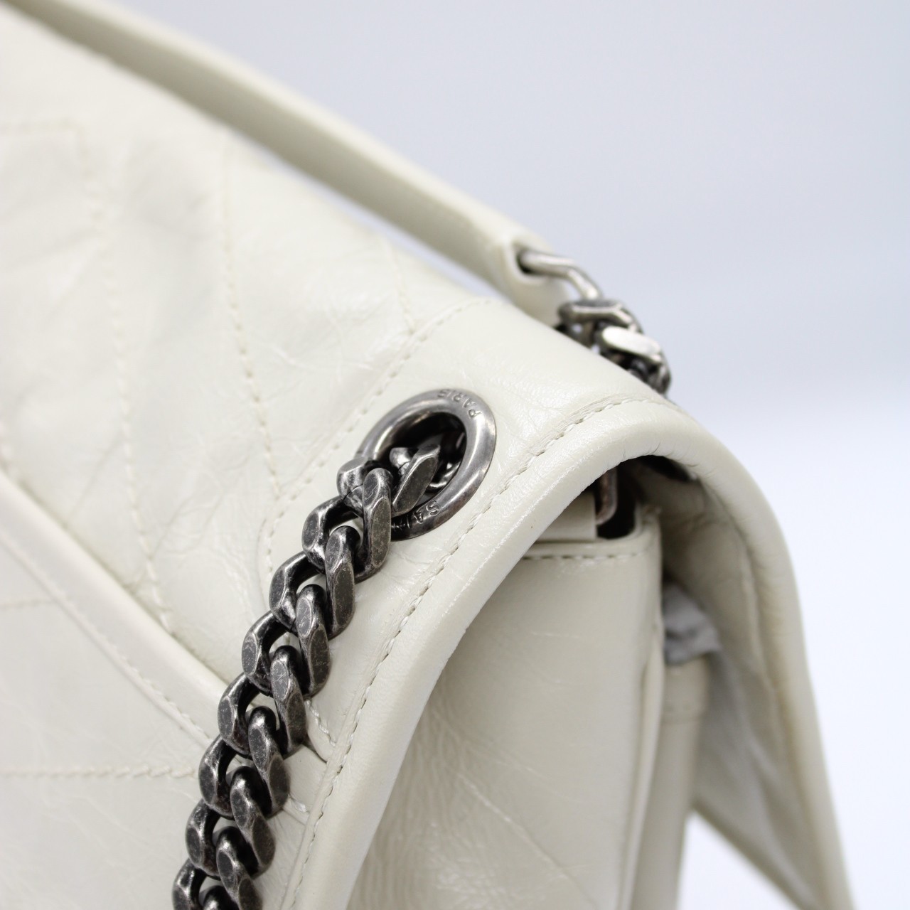 Saint Laurent niki media in pelle vintage borsa a spalla thumb