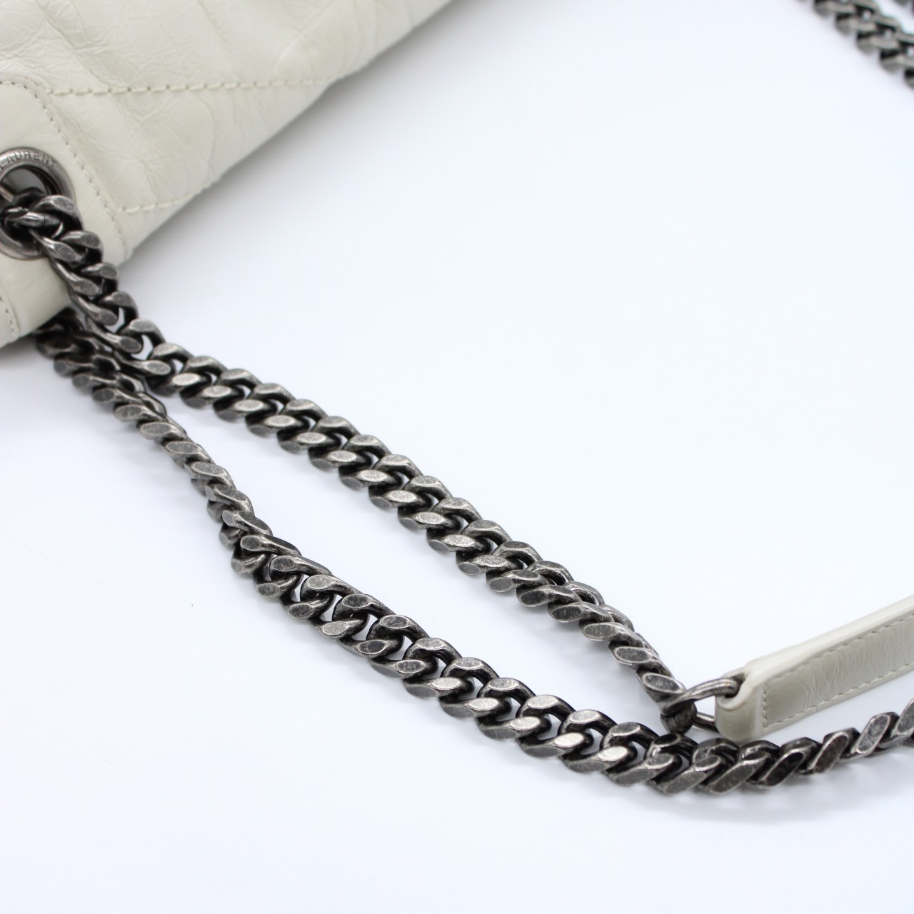Saint Laurent niki media in pelle vintage borsa a spalla thumb