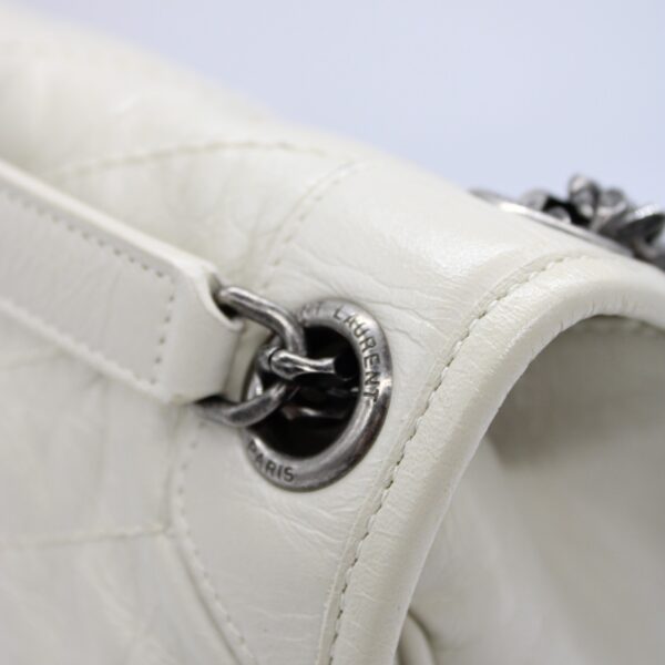 Saint Laurent niki media in pelle vintage borsa a spalla