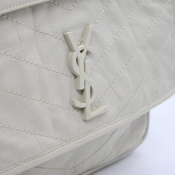 Saint Laurent niki media in pelle vintage borsa a spalla