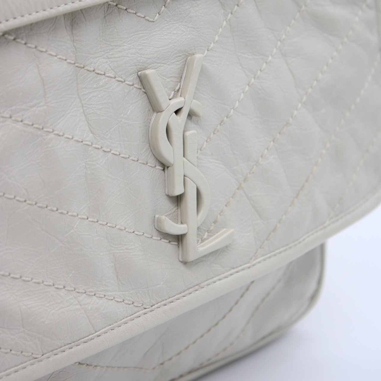 Saint Laurent niki media in pelle vintage borsa a spalla thumb