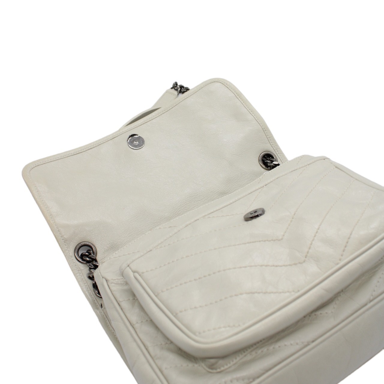 Saint Laurent niki media in pelle vintage borsa a spalla thumb