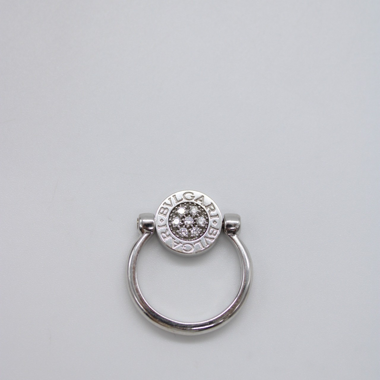 Anello Bulgari in oro bianco onice e diamanti thumb