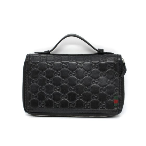 Gucci travel case in pelle guccissima