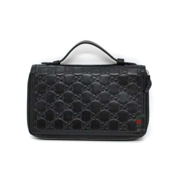 Gucci travel case in pelle guccissima