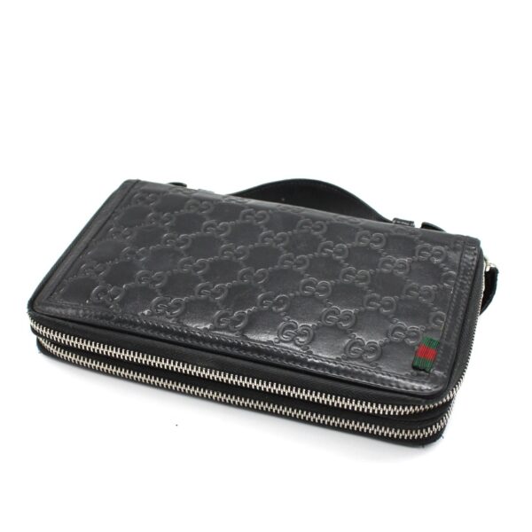 Gucci travel case in pelle guccissima