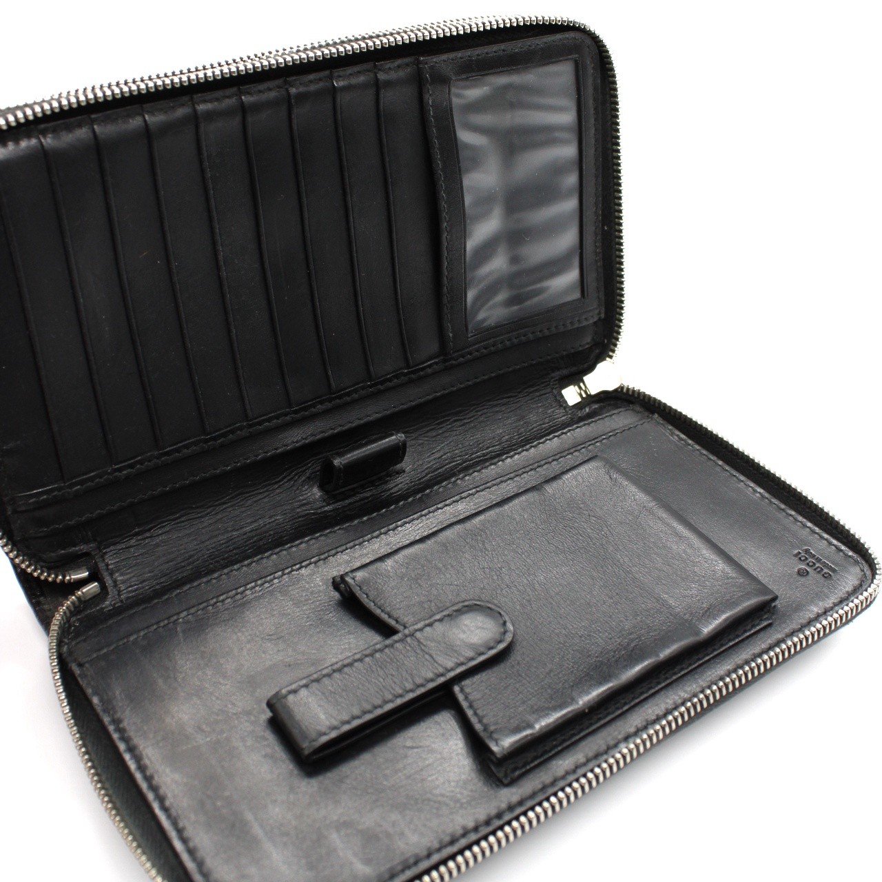Gucci travel case in pelle guccissima thumb