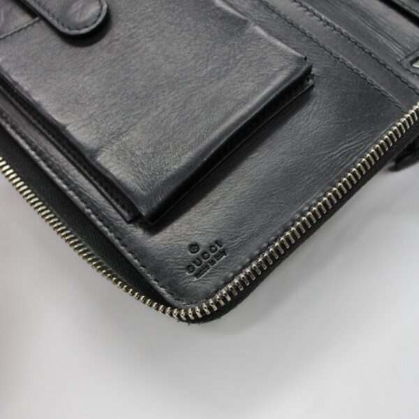 Gucci travel case in pelle guccissima