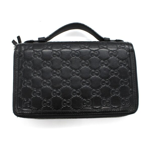 Gucci travel case in pelle guccissima