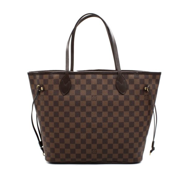 Borsa Louis Vuitton Neverfull MM in damier ebene