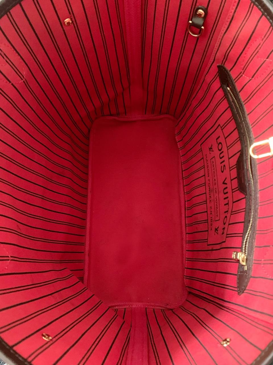 Borsa Louis Vuitton Neverfull MM in damier ebene thumb