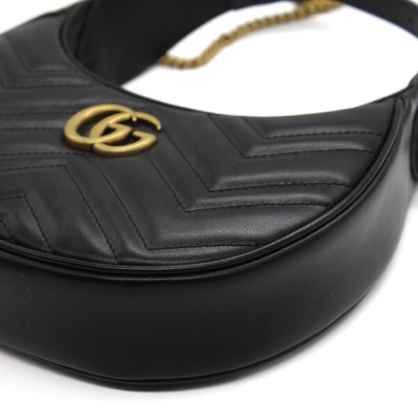 Mini borsa mezzaluna GG marmont