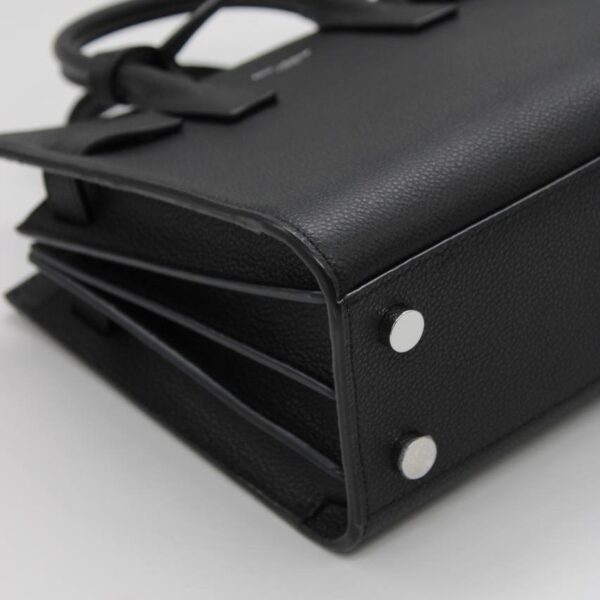 Borsa Saint Laurent Sac de jour Nano in pelle nera